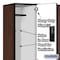 Salsbury Industries 2 Tier Designer Locker, 54"Wx76"Hx18"D, 6 Door, Mahogany 18-22368MAH - alternate 7